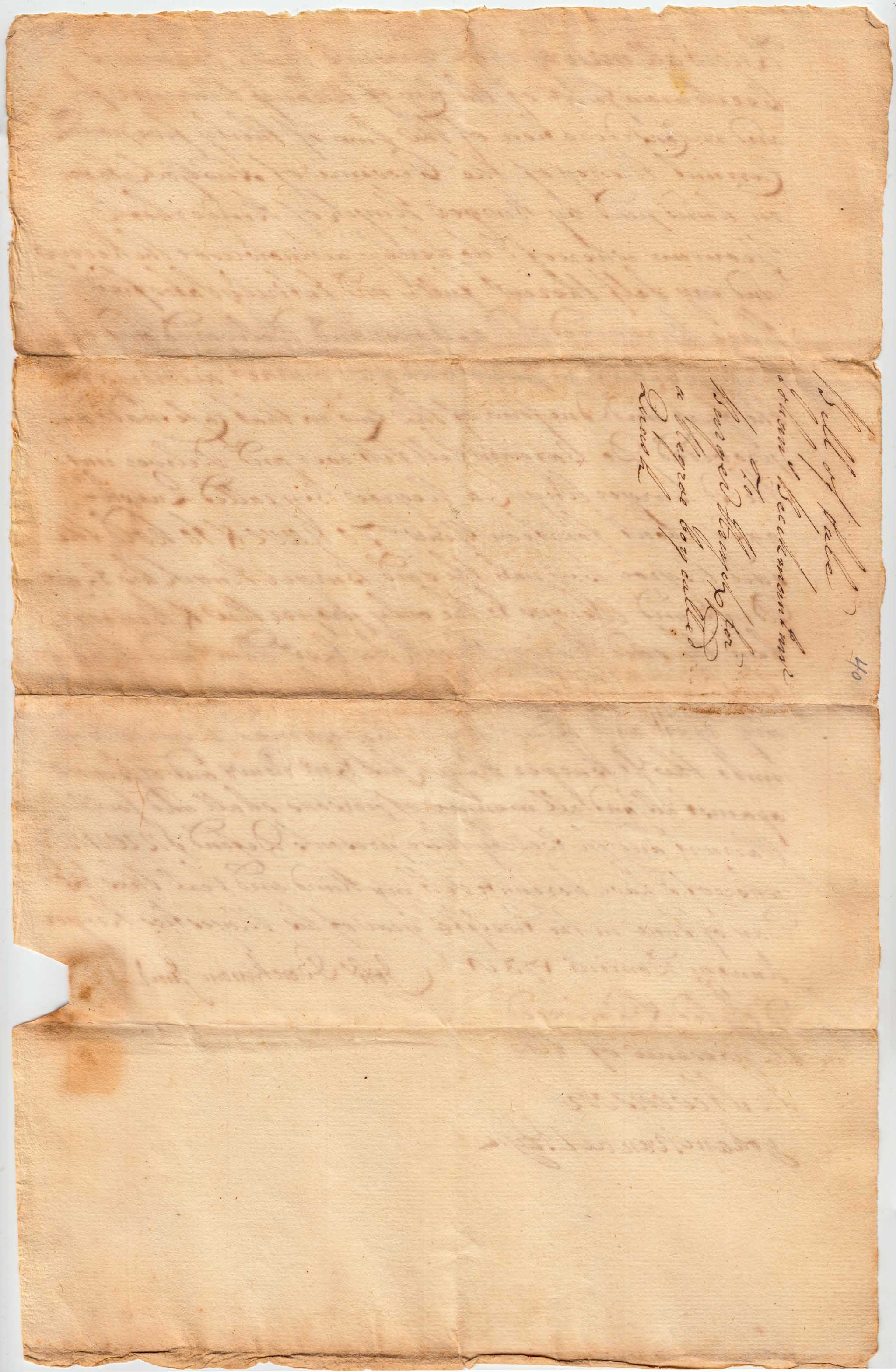 BH015 1739-06-20 Bill of Sale of Negro Boy, Quash, by Johannis Beeckman Jr. to Burger Huyck